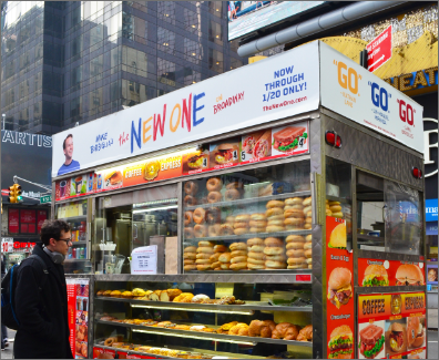 Food Cart Toppers for Broadway Shows